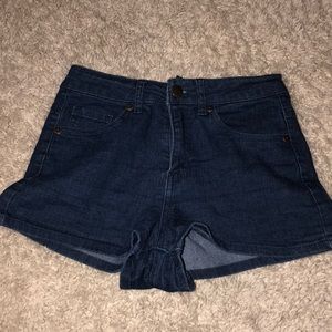 denim shorts